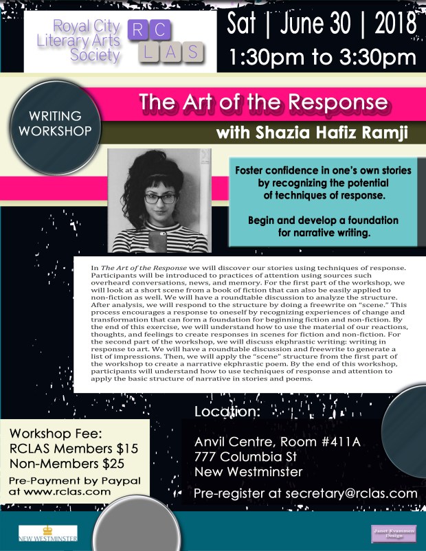 Shazia Ramji Workshop JUNE 30 2018