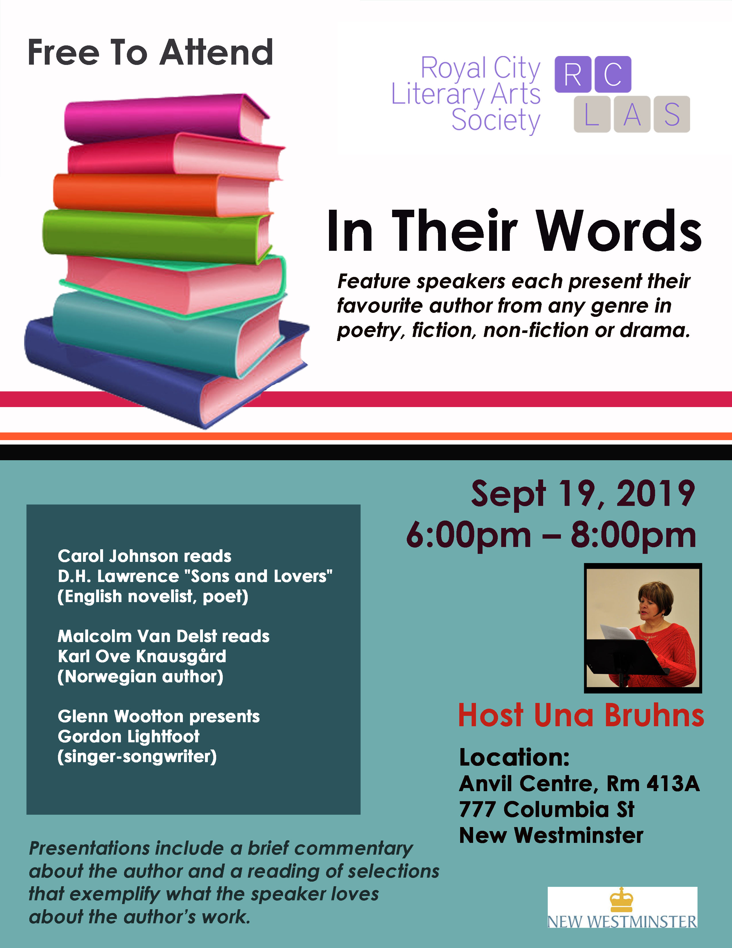 IN THEIR WORDS POSTER SEPT 19 2019