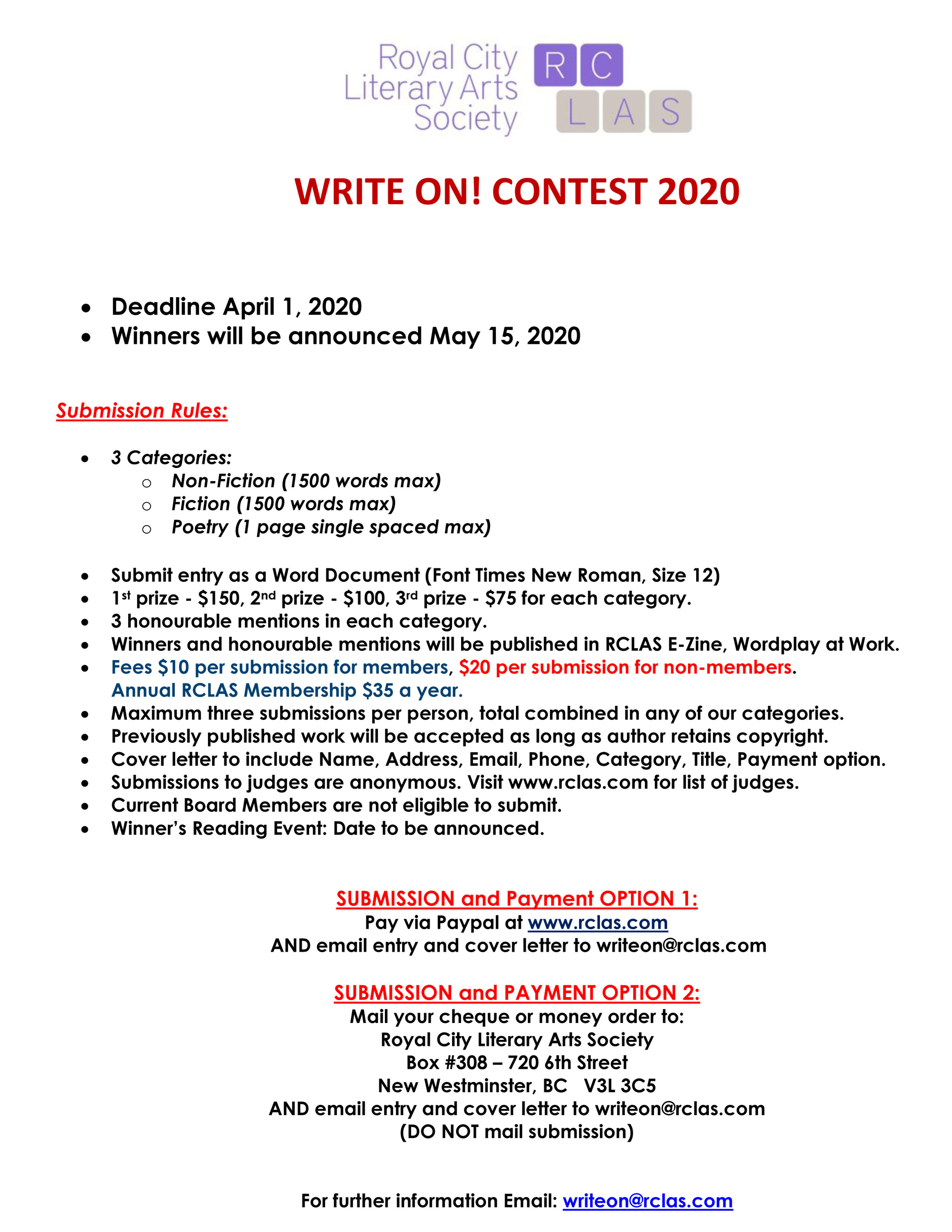 Write on 2020